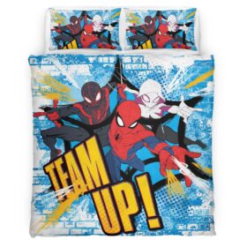 Team Up Spider-man Duvet Cover