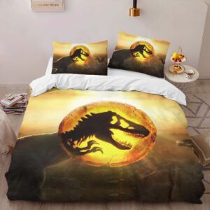 Alternative view of The Dinosaurs of Jurassic World Duvet Cover