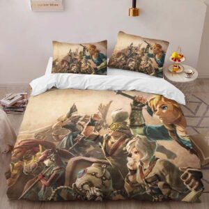 Alternative view of The Legend of Zelda All Characters 2 Duvet Cover