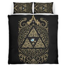 The Legend of Zelda Breath of the Wild Triforce Duvet Cover