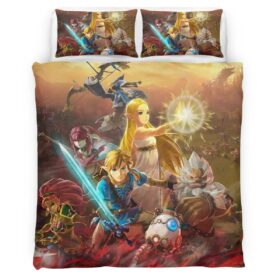 The Legend of Zelda Link And Zelda Princess All Characters Duvet Cover