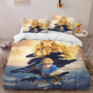 Alternative view of The Legend of Zelda Link And Zelda Princess All Characters 4 Duvet Cover