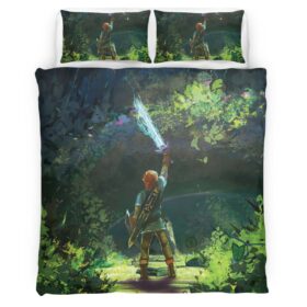 The Legend of Zelda Link in the forest Duvet Cover