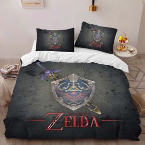Alternative view of The Legend of Zelda Logo Art Duvet Cover
