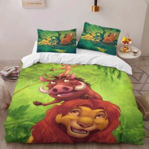 Alternative view of The Lion King Characters 02 Duvet Cover