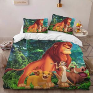 Alternative view of The Lion King Characters Duvet Cover