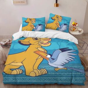 Alternative view of The Lion King Simba And Zazu Duvet Cover