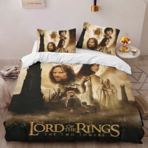 Alternative view of The Lord of The Rings The Two Towers The Journey Continues Duvet Cover