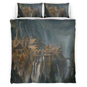 The Lord of The Rings Waterfall Rivendell Duvet Cover