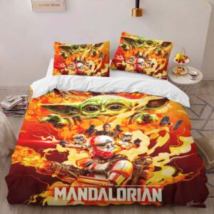 Alternative view of The Mandalorian 9 Duvet Cover