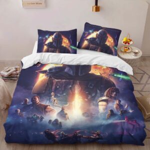 Alternative view of The Mandalorian All Characters 1001 Duvet Cover
