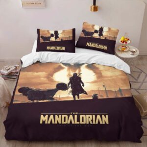 Alternative view of The Mandalorian Baby Yoda 2 Duvet Cover