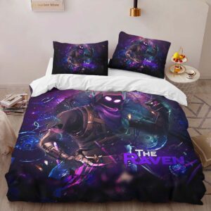Alternative view of The Raven Storm Wild Raven Fortnite Skin 05 Duvet Cover