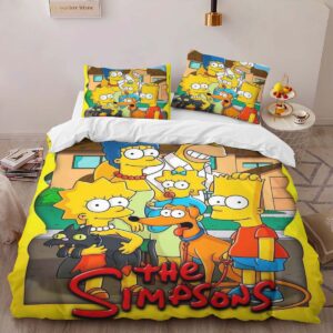 Alternative view of The Simpsons All Characters 03 Duvet Cover