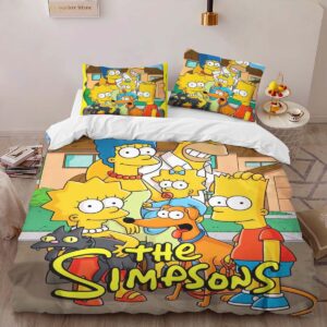 Alternative view of The Simpsons All Characters 04 Duvet Cover