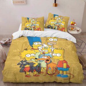 Alternative view of The Simpsons All Characters 09 Duvet Cover