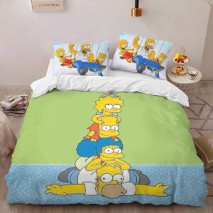 Alternative view of The Simpsons All Characters 13 Duvet Cover
