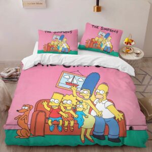 Alternative view of The Simpsons All Characters 17 Duvet Cover