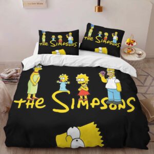 Alternative view of The Simpsons All Characters 18 Duvet Cover