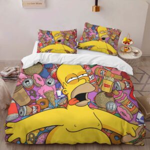 Alternative view of The Simpsons Homer Simpson Duvet Cover