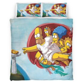 The Simpsons The Creation Of Adam Duvet Cover