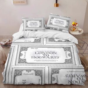 Alternative view of Ticket Harry Potter Hogwarts Express Platform 02 Duvet Cover