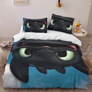 Alternative view of Toothless How To Train Your Dragon 11 Duvet Cover