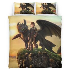 Toothless and Hiccup How To Train Your Dragon 02 Duvet Cover