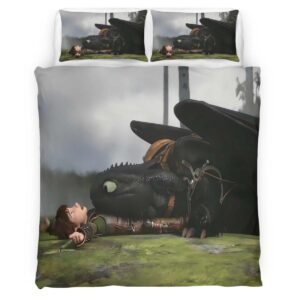 Toothless and Hiccup How To Train Your Dragon 04 Duvet Cover