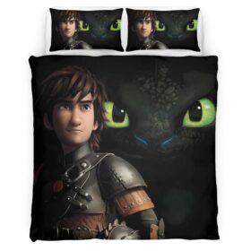 Toothless and Hiccup How To Train Your Dragon Duvet Cover