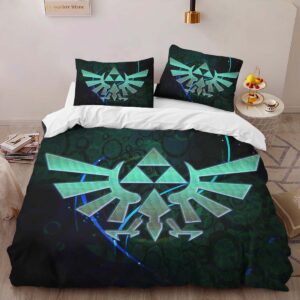 Alternative view of Triforce The legend of Zelda Duvet Cover