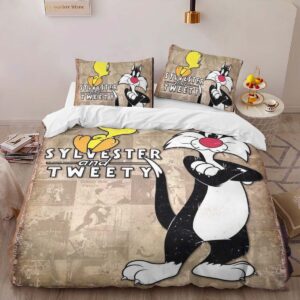 Alternative view of Tweety And Sylvester Looney Tunes 03 Duvet Cover