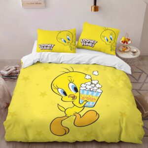 Alternative view of Tweety Bird Looney Tunes 04 Duvet Cover