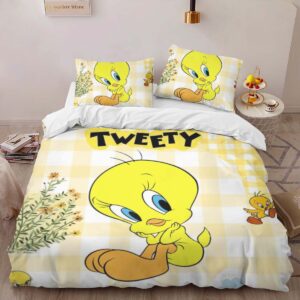 Alternative view of Tweety Bird Looney Tunes 05 Duvet Cover