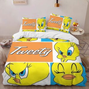 Alternative view of Tweety Bird Looney Tunes 09 Duvet Cover