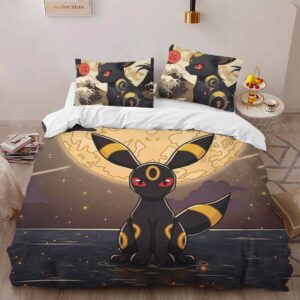 Alternative view of Umbreeon Pokemon 18 Duvet Cover