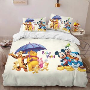 Alternative view of Winnie The Pooh and Disney Characters Duvet Cover