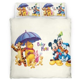 Winnie The Pooh and Disney Characters Duvet Cover