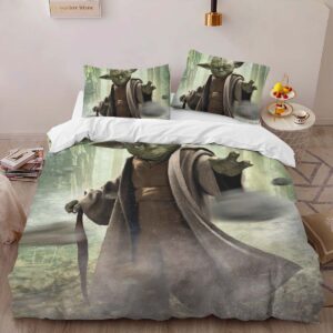 Alternative view of Yoda Grogu Star Wars 2 Duvet Cover