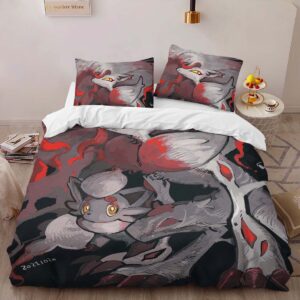 Alternative view of Zorua Zoroark Pokemon 6 Duvet Cover