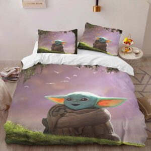 Alternative view of Baby Yoda Star Wars 1 Duvet Cover