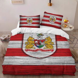 Bristol City Football Club EFL Championship BCFC 10 Duvet Cover Set