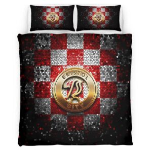 Alternative view of Bristol City Football Club EFL Championship BCFC 16 Duvet Cover Set