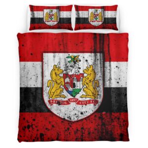 Alternative view of Bristol City Football Club EFL Championship BCFC 11 Duvet Cover Set