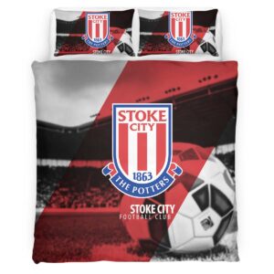 Alternative view of Stoke City Football Club SCFC 06 Duvet Cover Set