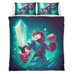herobrine minecraft main character Duvet Cover