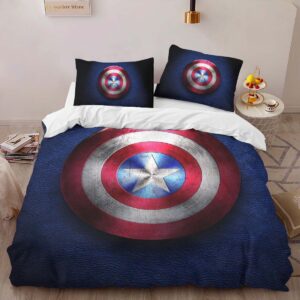 Alternative view of marvel legends captain america shield 2 Duvet Cover