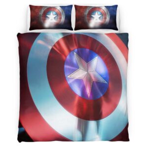marvel legends captain america shield Duvet Cover
