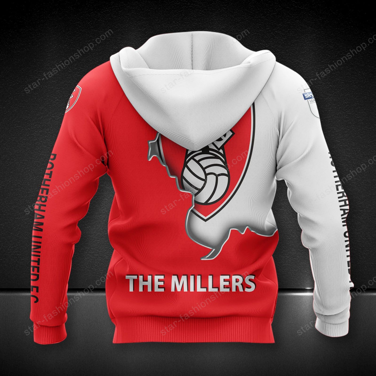 Rotherham United Pullover Hoodie - Image 2
