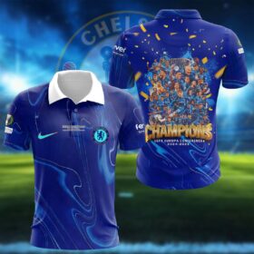 Chelsea Champion UEFA Conference League 2024/2025 Polo Shirt